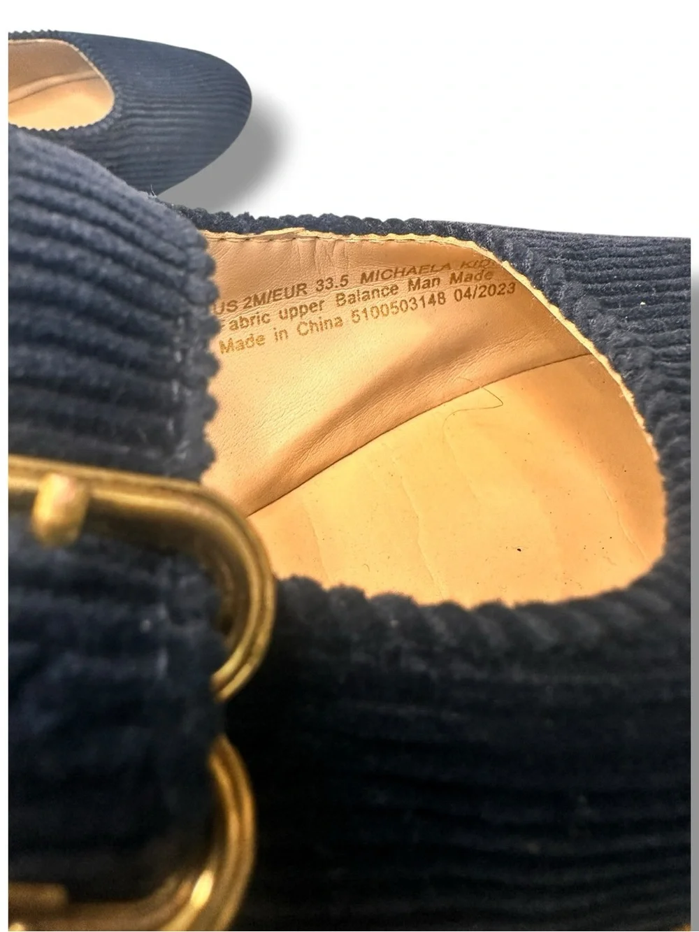 Sam Edelman - Girls Michaela Mary Jane Flats - Size 2